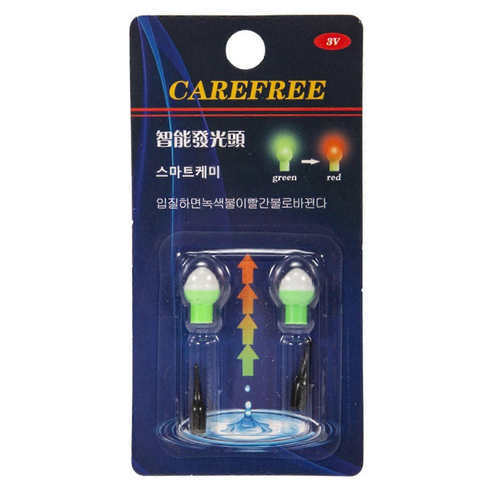 2pcs Night Fishing Floating Tail Light Ultra-Light Sensitivity Dark Glow Stick for Friend Family Neighbors Gift
