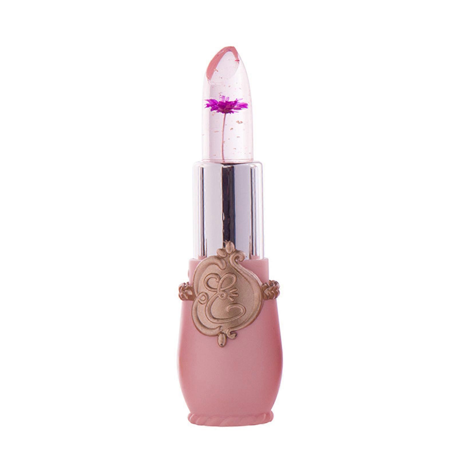 Flower Color Changing Lipstick Long-Lasting Waterproof Sweatproof Lipstick for Dating Wedding Daily Makeup