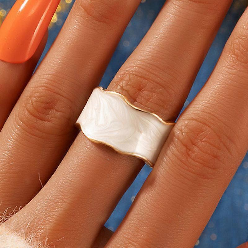 مجوهرات حديثة حلوة الكورية مزاجه معدن غير منتظم خواتم مفتوحة للنساء هدايا الحفلات ببساطة تصميم الملحقات حار بيع