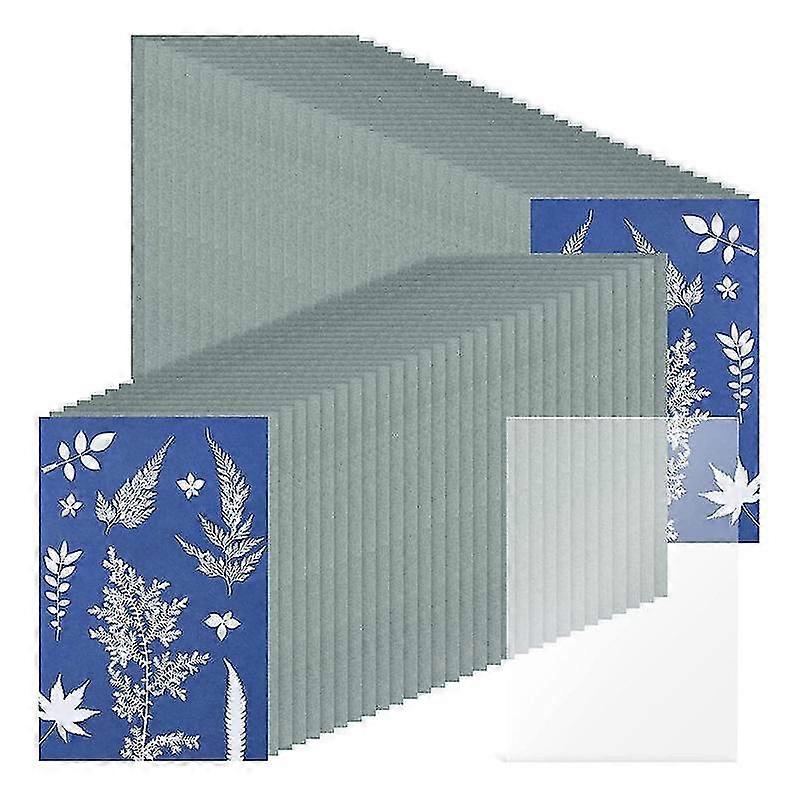 61 Pcs Print Paper Cyanotype Paper Kit,solar Drawing Paper Sensitivity Print Printing Paper(5.9x3.9