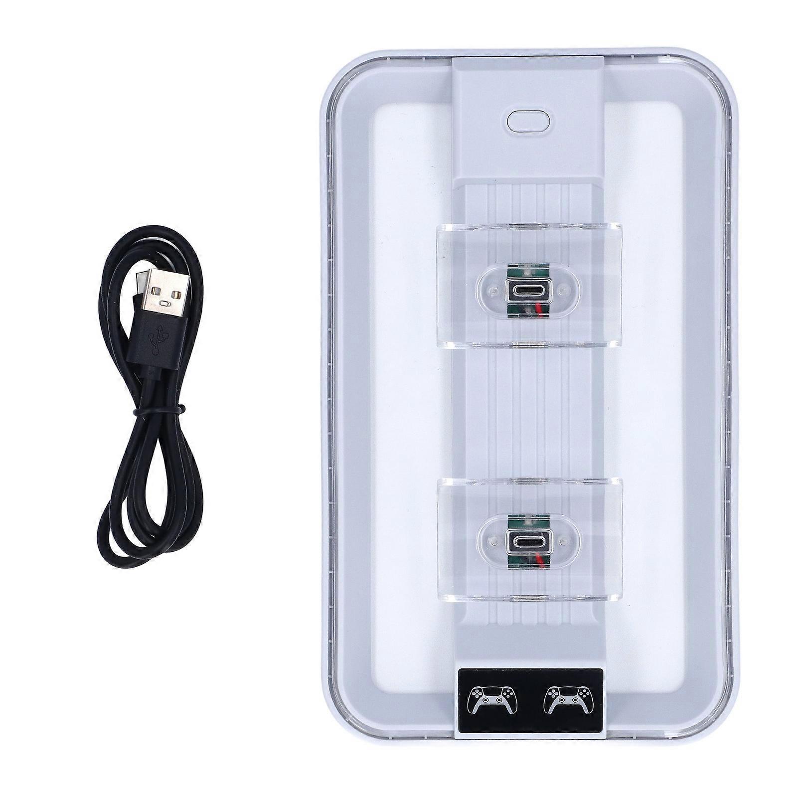 Console Charging Station with Colorful RGB Light LED Indicator Light Type C Controller Charging Station Dock