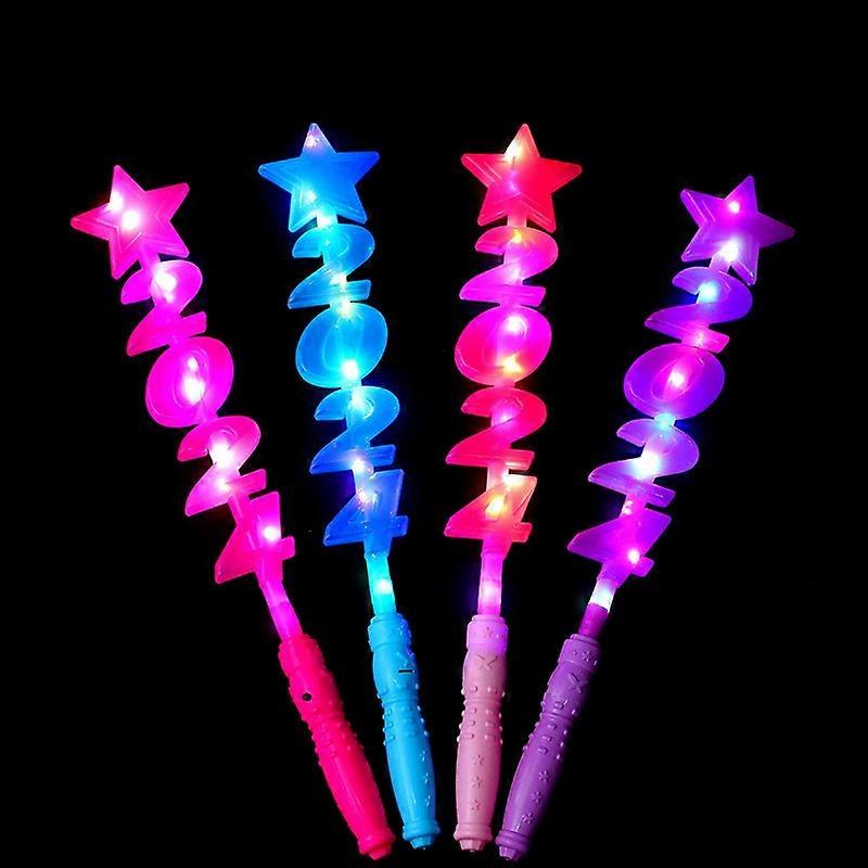 4pcs Flashing Stick 3-speed Flashing Energy Efficient Simple Operation Button Control Smooth Handle Decorative Eye