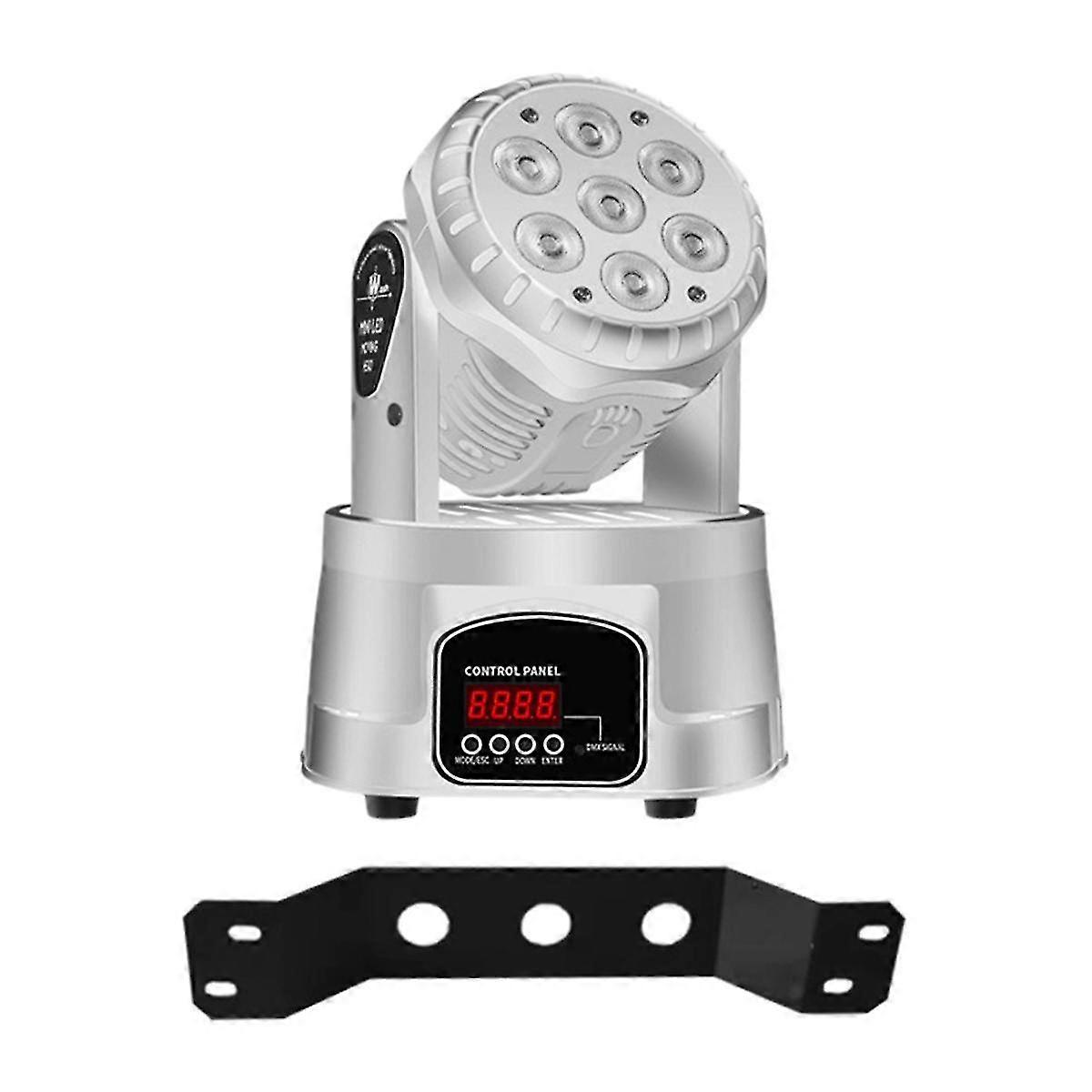 Mini Led Moving Wash 7x10w Led Light 4 In 1 Rgbw With Rotary Voice Control For Dj Music Party Dance Club B Eu Plug
