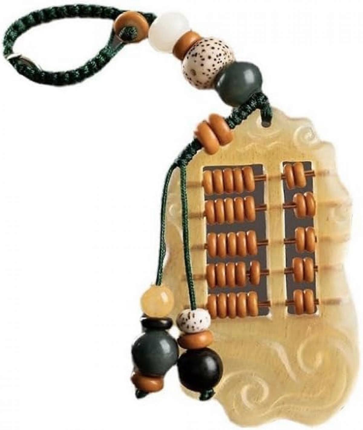 Alloy Mini Abacus Pendant Ornament Keychain Key Ring