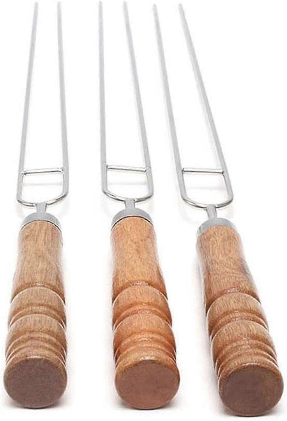 Brush BBQ Tool Kit, Includes 3 U-Shaped BBQ Forks