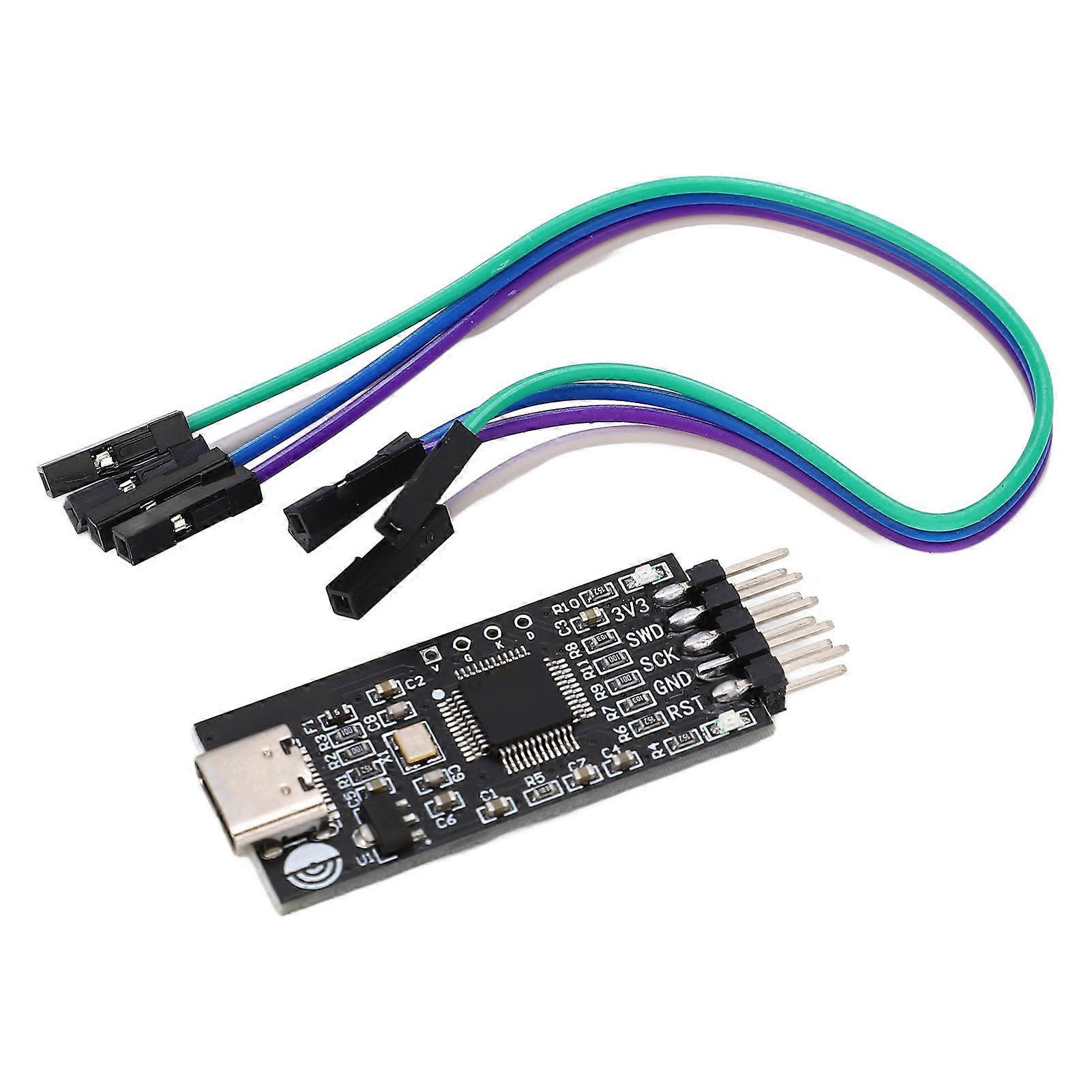Simulation Download Burner STM32 Development Debugger SWD USB Serial Port Offline Downloader DC5V