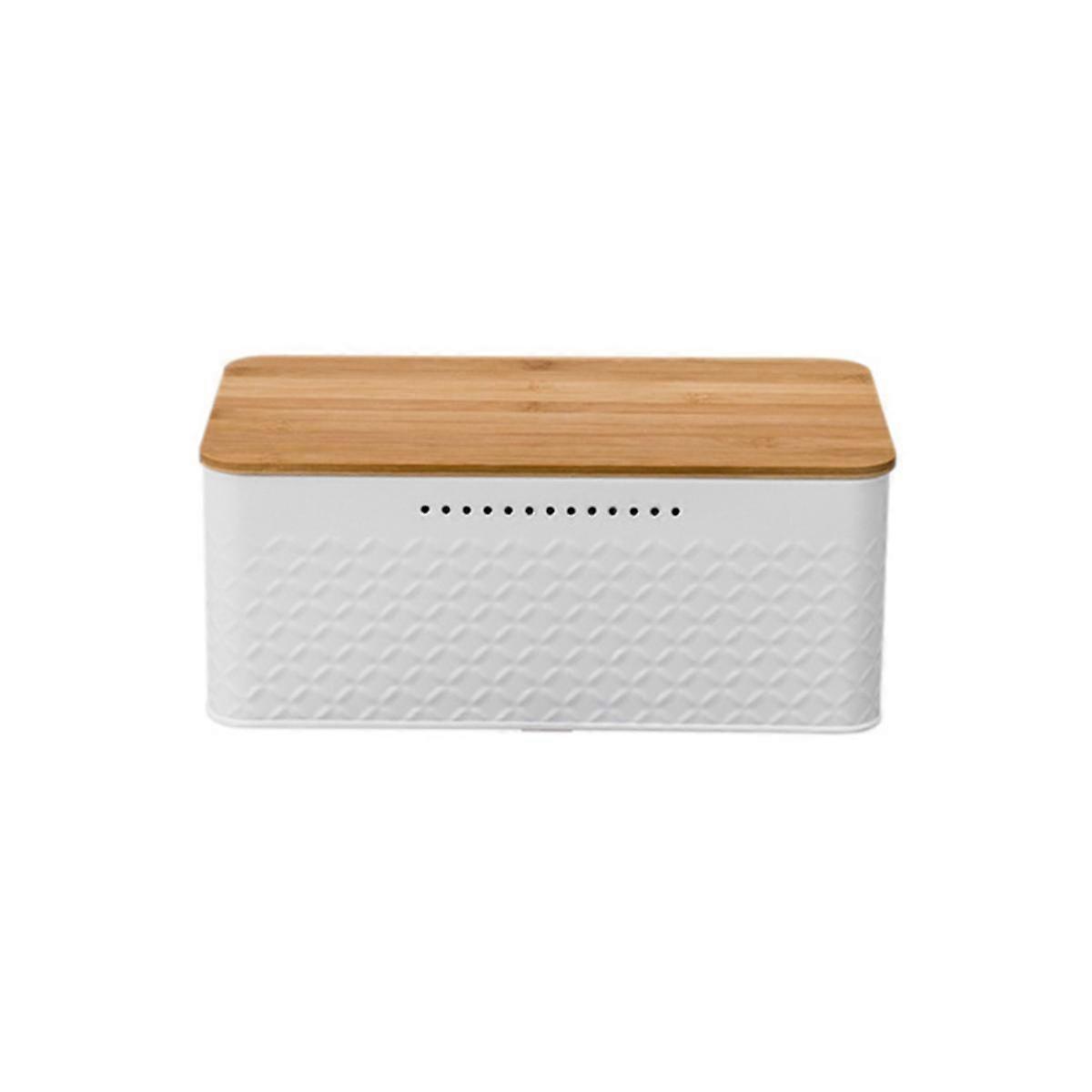 Bread Bin,Innovative Bread Box Thanks to Carbon Coating,with Integrated Ventilation Holes,Including