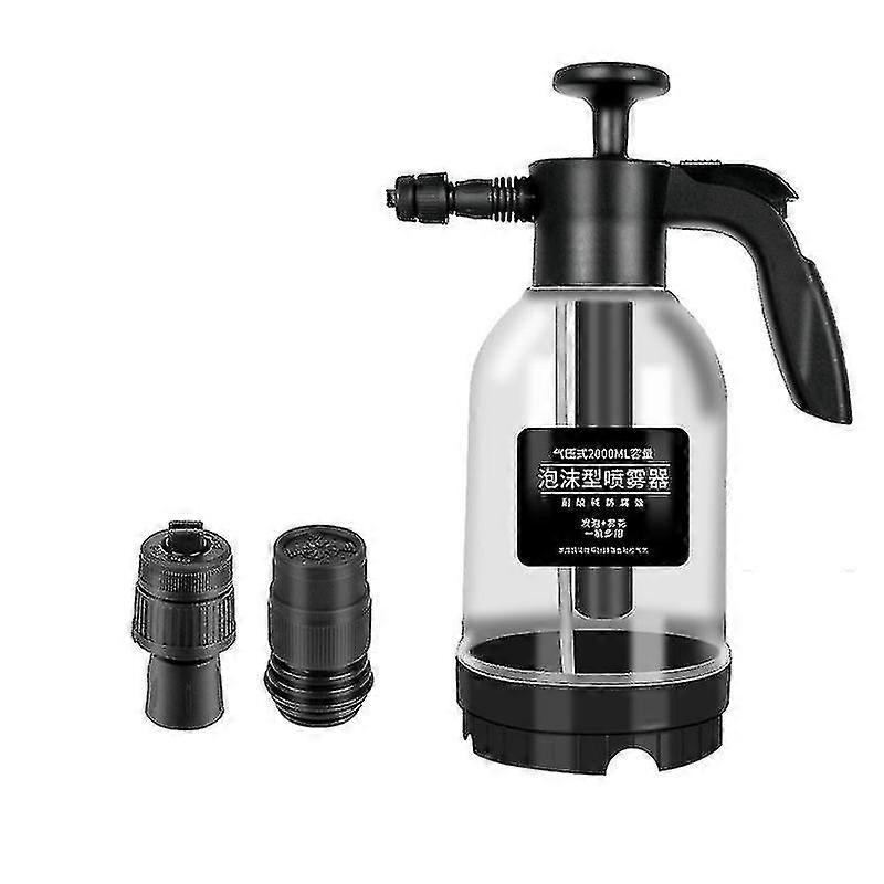 2l Hand Pump Foam Sprayer With 3 Types Of Nozzle Hand Pneumatic Foam Cannon Snow Foam Car Wash Spray Bottle Car Window Cleaning