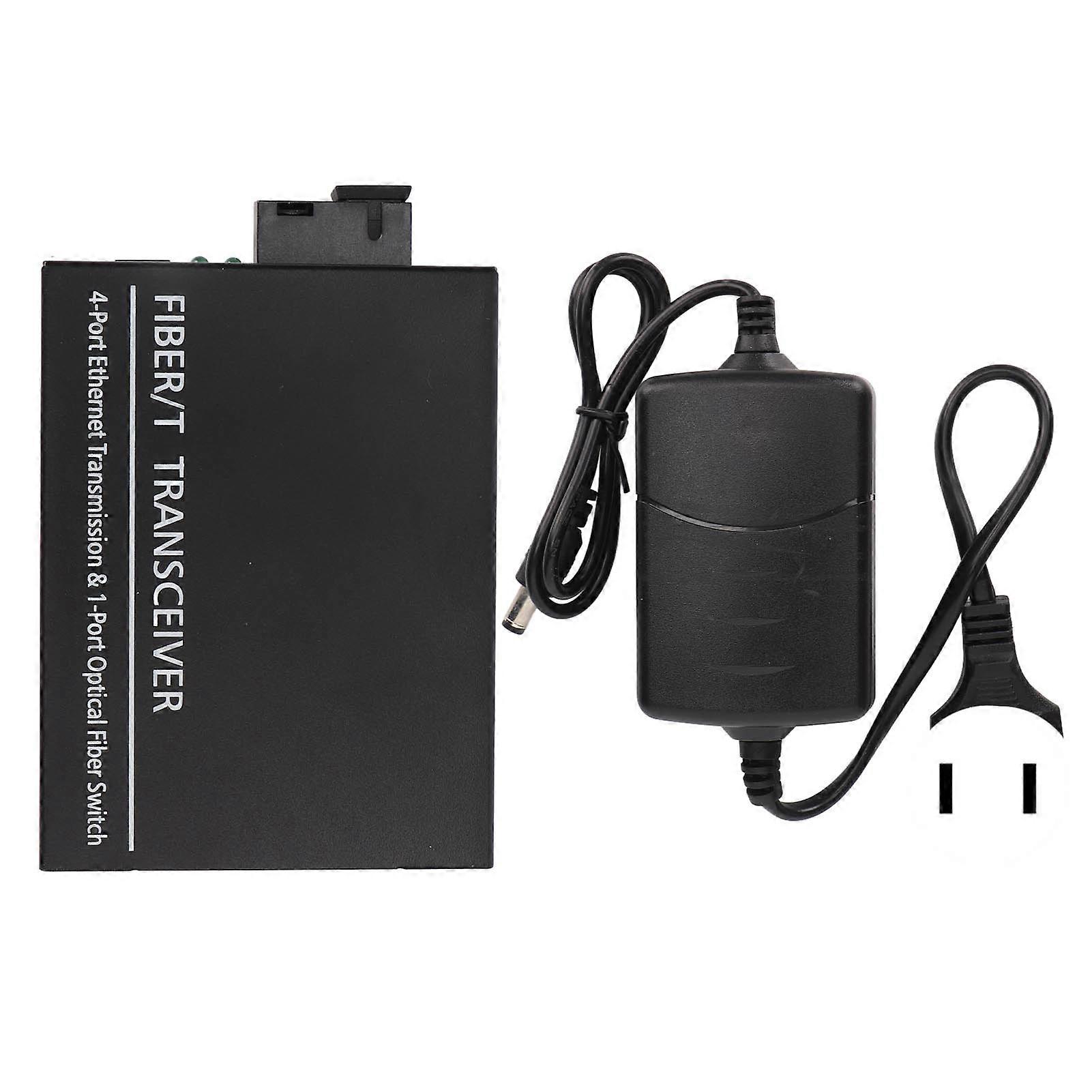 Convertitore multimediale Ethernet 10/100M Fibra singola monomodale Tx1310nm / Rx1550nm RJ 45 Porta Fibra a Ethernet Convertitore 100 a 240V US Plug