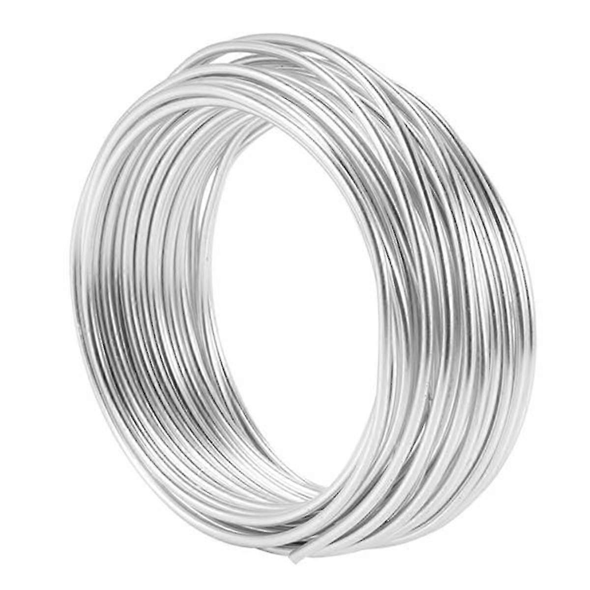 2ks 2 mm hliníkový drôt 10 m remeselný strieborný drôt na výrobu šperkov Hlinené modelovanie bonsajov a modelov