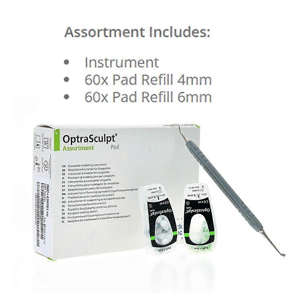 Optrasculpt Pad שיניים Ivocler ערכת מבחר Vivadent כלי שרף מרוכב קדמי ואחורי מכשיר דוגמנות קצף