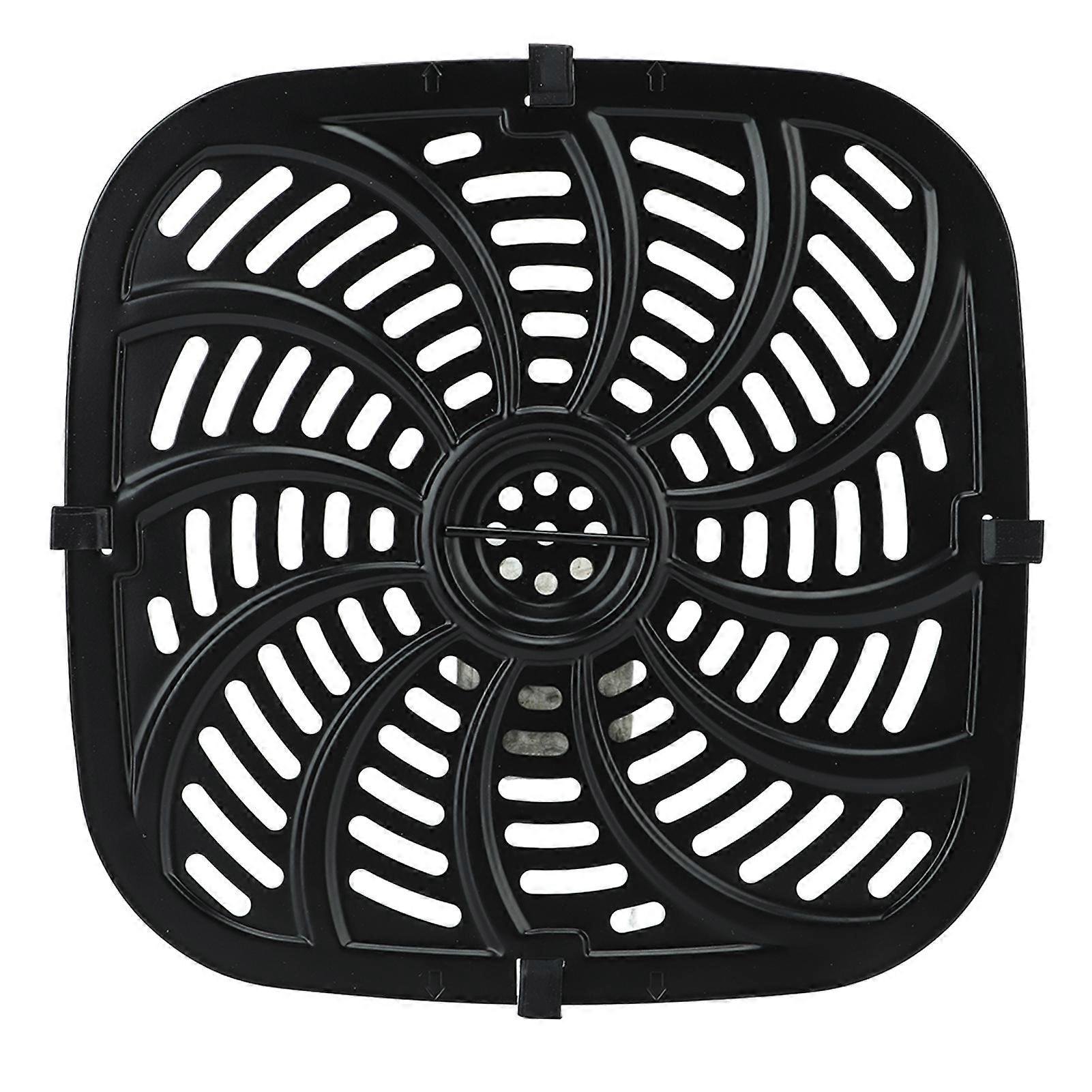 Fryer Replacement Tray Fryer Accessory Part Non Stick Grill Pan Crisper Plate with Rubber Bumper for 8qt