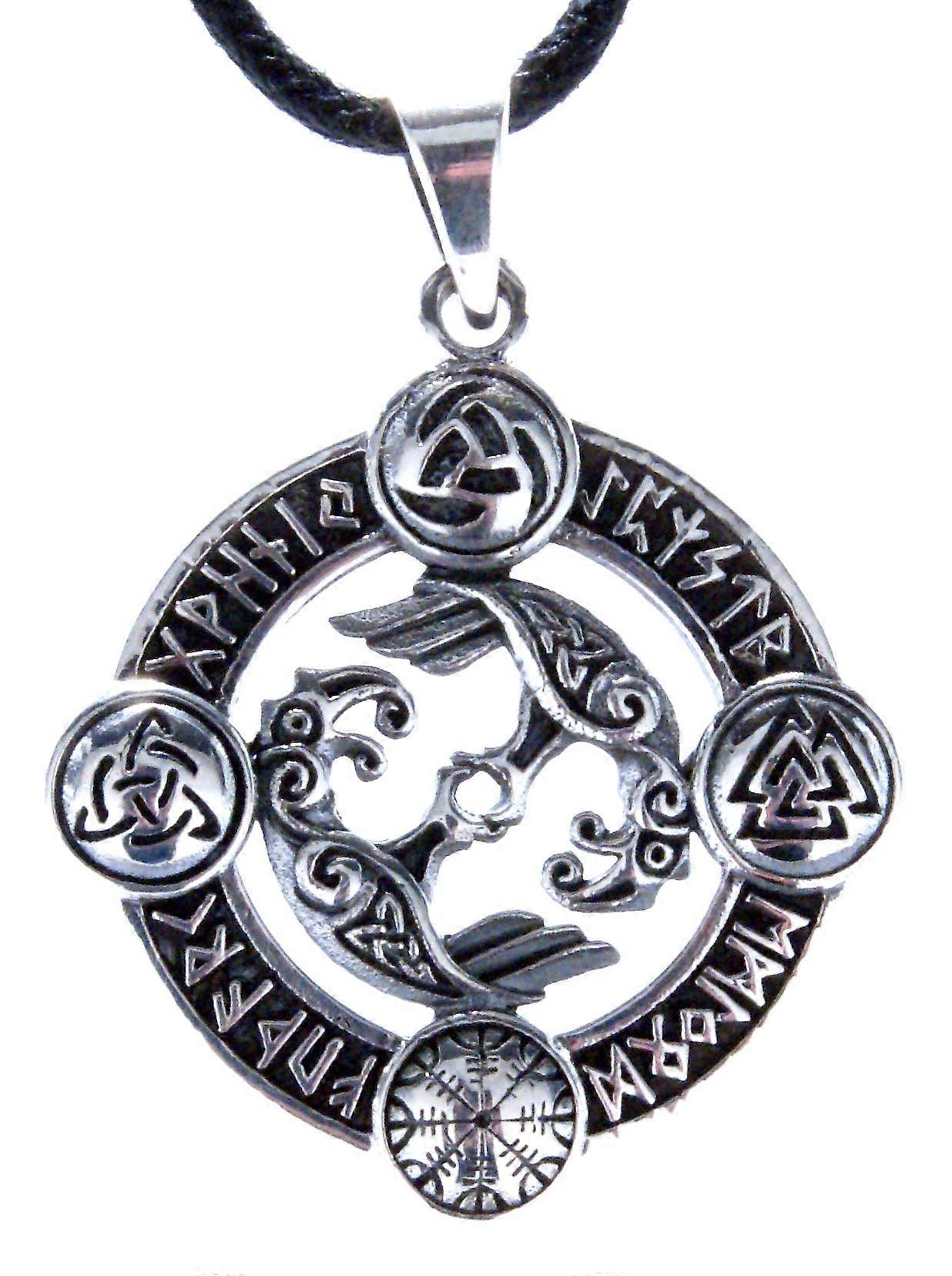 Raven 393 with Snake Chain - Silver