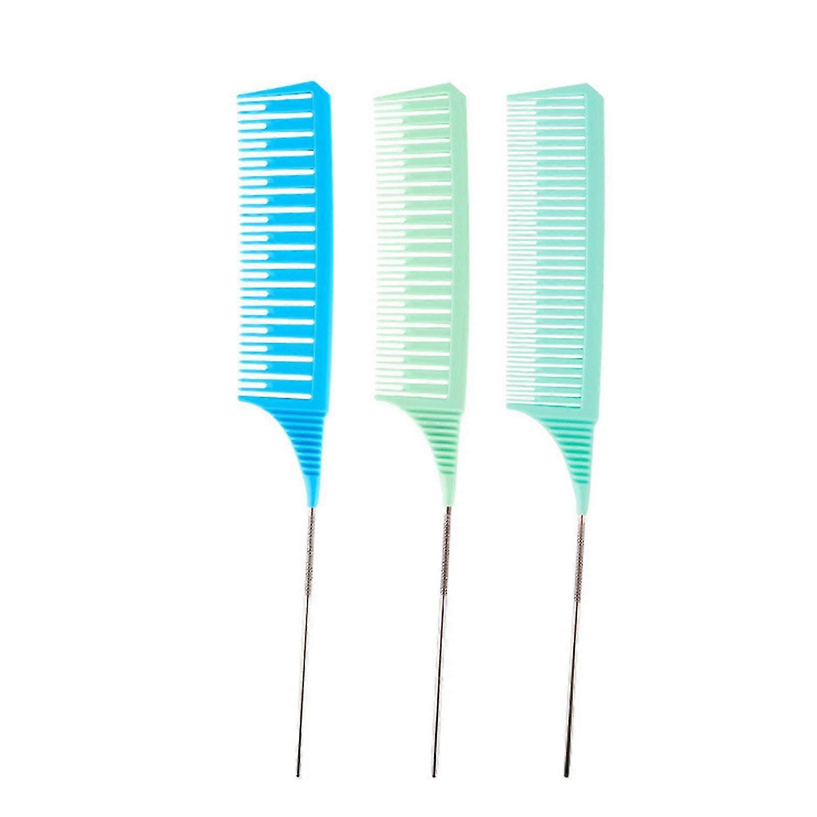 Hair Styling Combs Tailed Comb Set Coloring Dyeing Comb Salon Tool Sectioning Highlighting Weaving Cutting Comb For Hairdressing