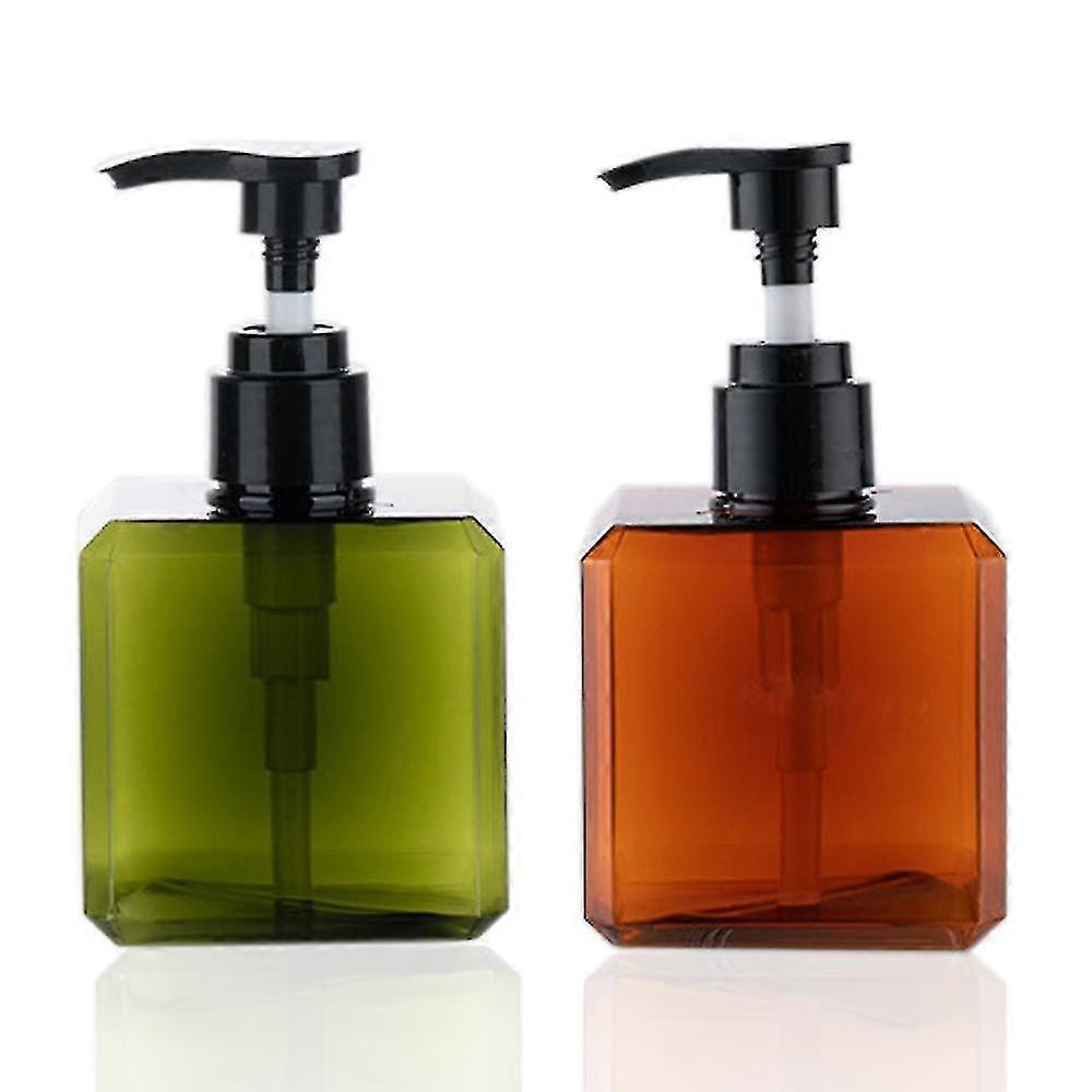 2pack 250ml Pump Bottle Dispenser Refillable Plastic Lotion Dispenser Empty Pump Bottle For Soap Lotion Shampoo