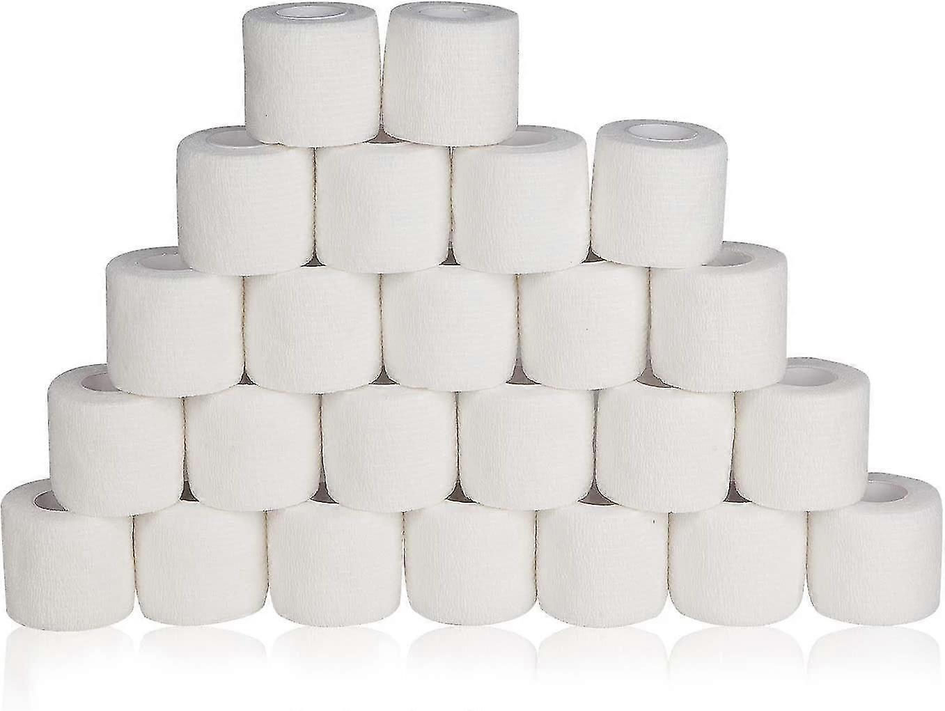 24 ρόλοι αυτο προσκολλημένοι συνεκτικοί επίδεσμοι περιτυλιγμένη ταινία για το δέρμα, ελαστική κολλητική ταινία αναπνεύσιμη για τις διαστρέμματα αθλητικών αιώνων τεντωμάτων & πρήξιμο, Spo