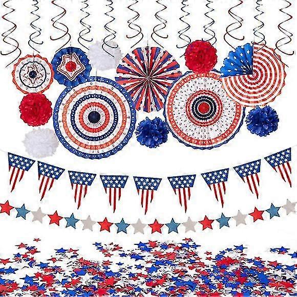 29pcs 4 ° / quarto di luglio Set di decorazioni patriottiche