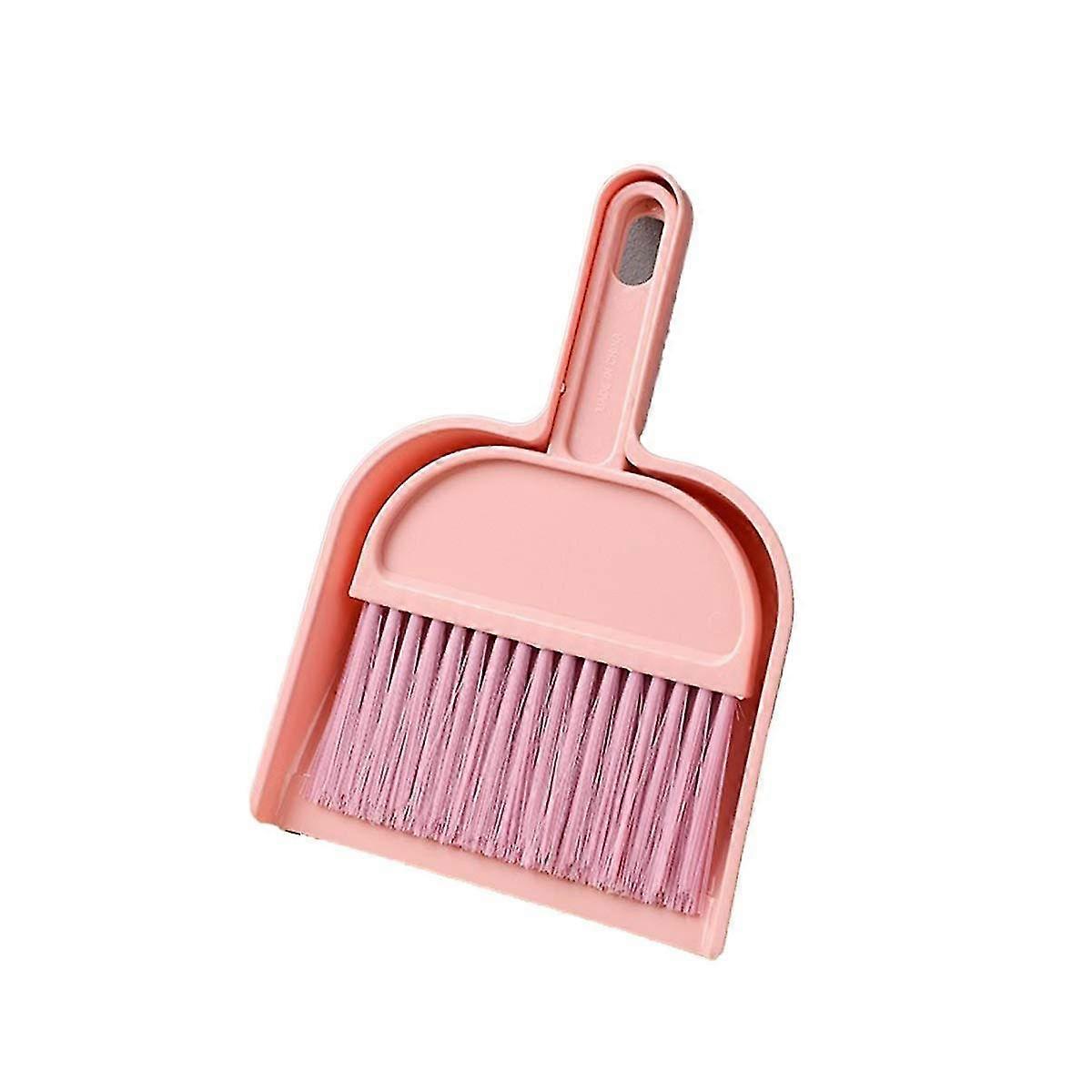 Mini Dustpan And Brush Set, Portable Cleaning Brush And Dustpan Combo With Bamboo Handle