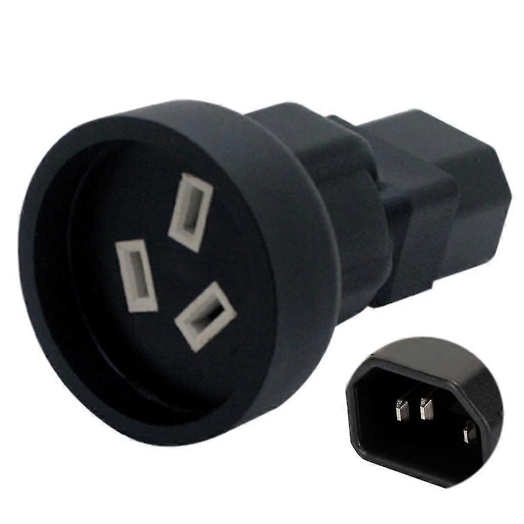 IEC 320 C14/C20 Male to Australia 3-pin Female Power Socket Connector Adapter