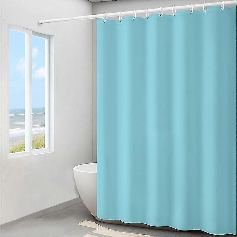 Thickened Waterproof Fabric Shower Curtain Opaque Polyester