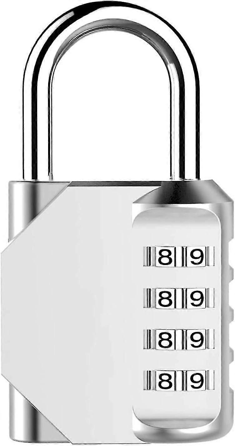 Combination Lock, Heavy Duty Padlock with Code, Resettable Combination Padlock with Steel Shackle, Security Locks for Outdoor, Hasp Cabinet (1 PACK Si
