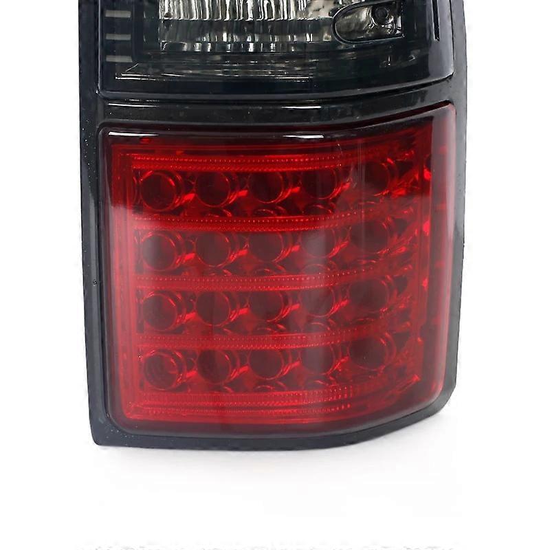 Faros Antiniebla LED Para Toyota Land Cruiser Prado LC90 (1997-2002) - Luz Trasera, Color Gris/rojo