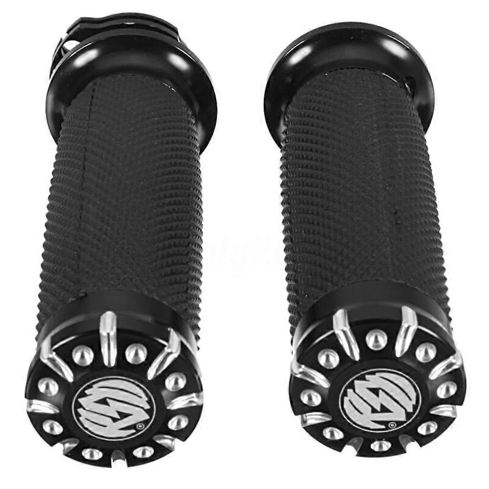 2PCS 25mm Motorcycle Handlebar Hand Grips for Sport-ster Cruiser Custom