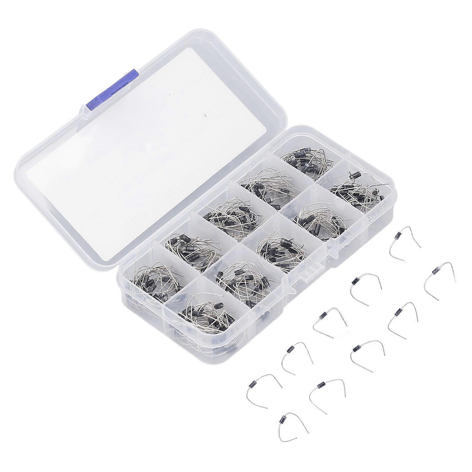 Rectifier Diode Assorted Kit 200Pcs 1N4001 1N4007 1N5819 for Product Development and Maintenance