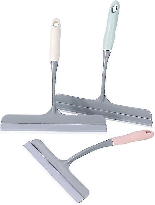 3 件硅胶家用水刮刀，无痕硅胶淋浴吸水扒浴室窗户吸水扒窗户和瓷砖吸水扒，适用于镜子/窗户/瓷砖