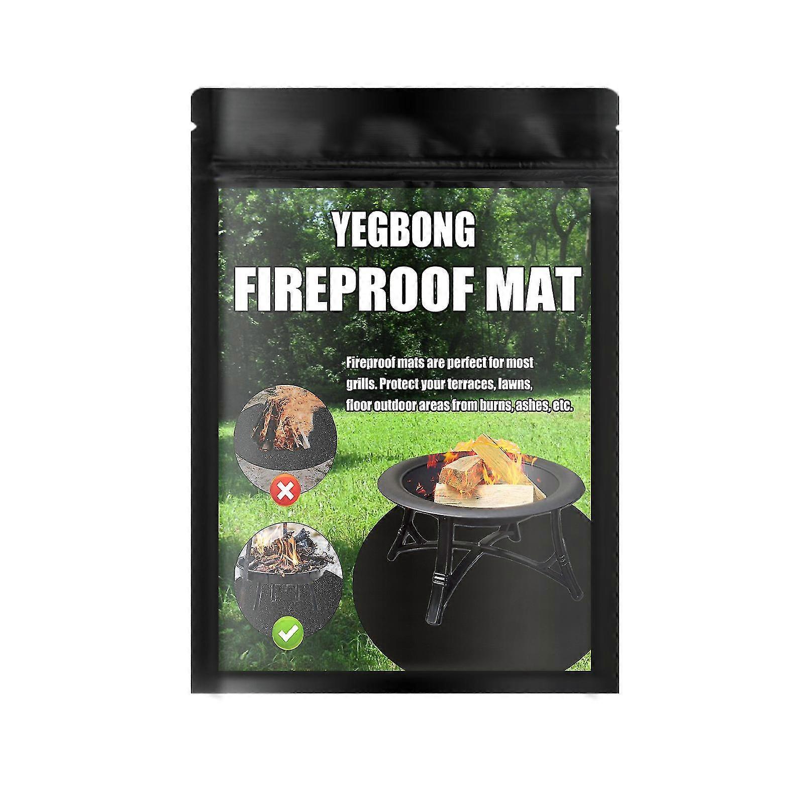 مقاومة للحريق الألياف الحماية الكلمة العشب الفحم في الهواء الطلق الشواء وعاء النار حصيرة