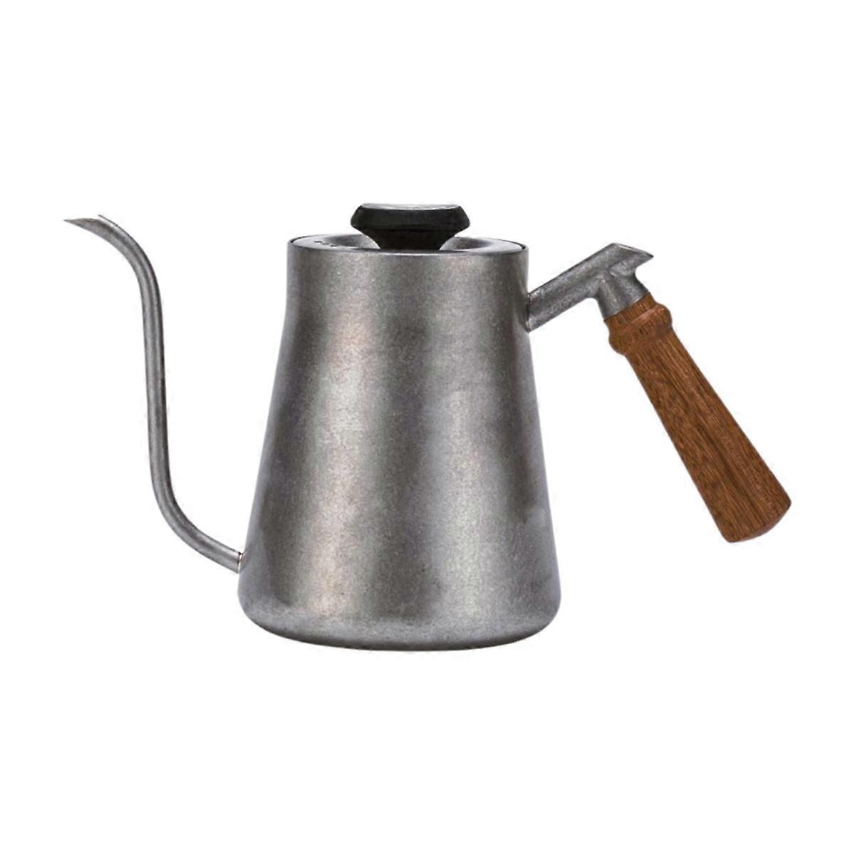 Hand Pour over Kettle Wooden Handle Hand Pour over Kettle Narrow Mouth Kettle Drip Coffee Hand Pour
