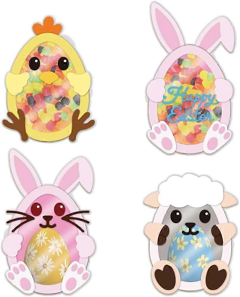 Easter Candy Egg Stand Cutting Dies for Card Making Rabbit and Chicken Metal Die Cuts Cutting Dies Template DIY Scrapbooking Embossing Paper Album Cra