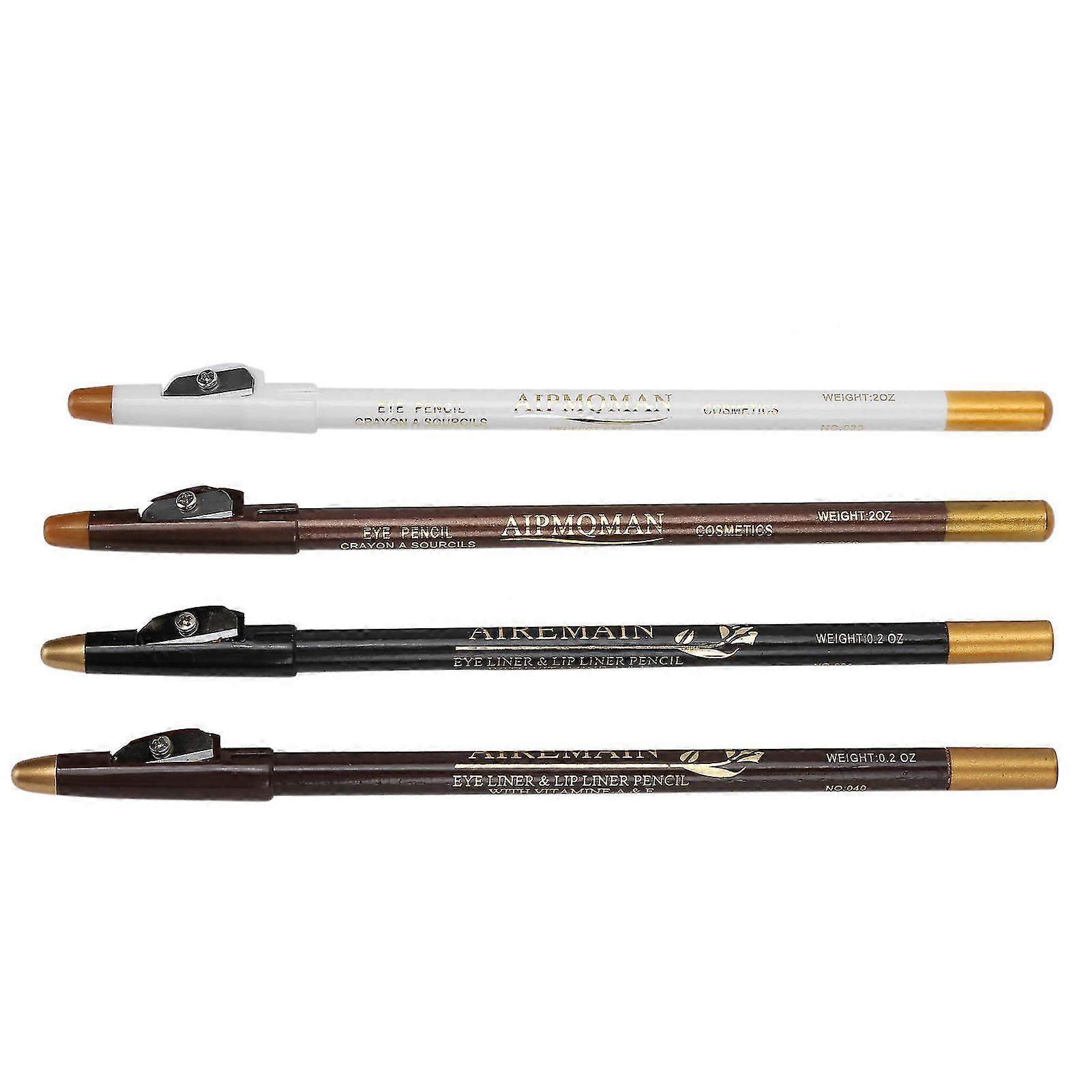 4 قطع من أقلام الحلاقة مع مبراة قلم تحديد خط الشعر واللحية ملحقات شكل الشعر واللحية