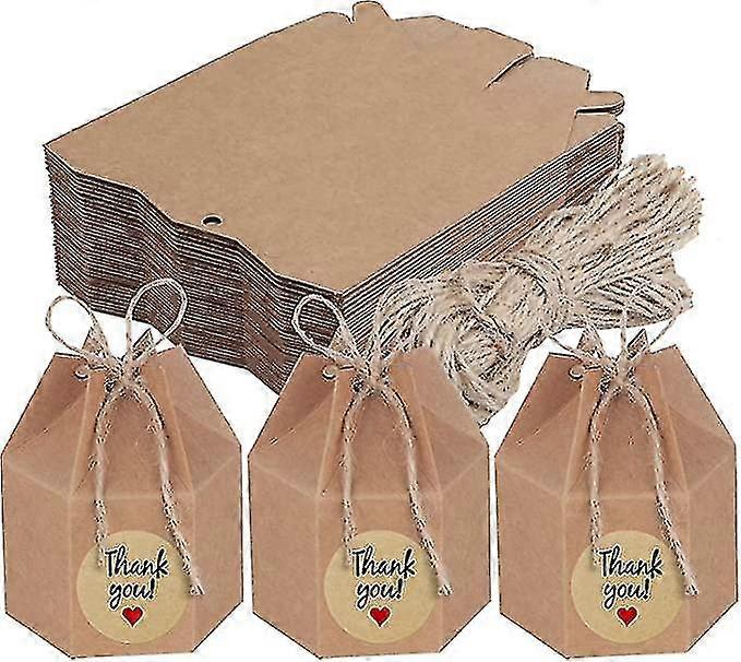 50pcs Handcraft Paper Candy Box Wedding Candy Boxes Diy Party Gift Box