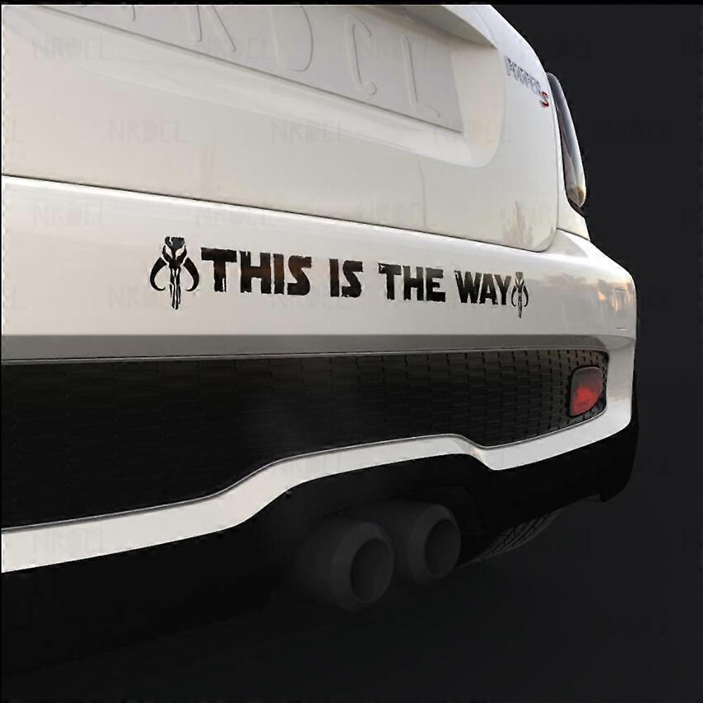 This Is The Way Bumper Car Sticker Windshield War for Mandalorian Auto Vehicle Decal Windscreen Vinyl