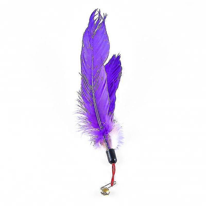 Kitten Big Soft Feather Teaser Stick Toy