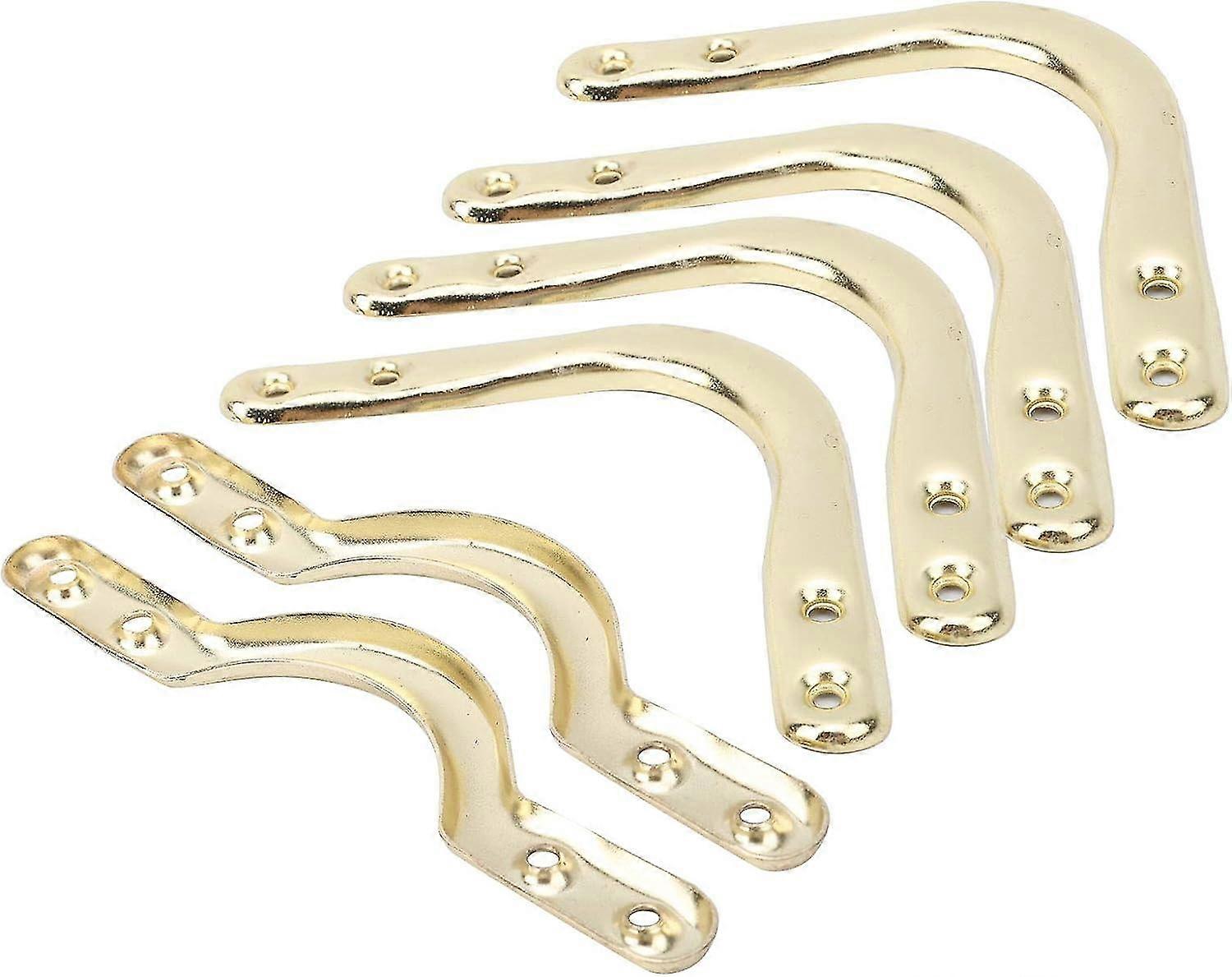 6Pcs Billiard Pocket Bracket, 4in Pool Table Corner Pocket Brackets Accessories for Billiards Web Net Bags Banmo