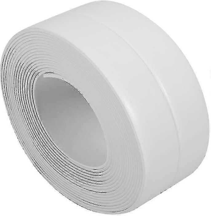 قطاع الذاتي لاصق حوض الاستحمام والجدار ختم قطاع حوض حوض حافة تقليم المطبخ(38mm * 3.2m أبيض)