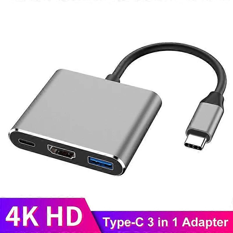 4K Ultra HD Type C Expansion Dock Station Compatible Thunderbolt 3/4 with HDMI USB 3.0 Hub USB-C PD USB Splitter Laptop Adapter