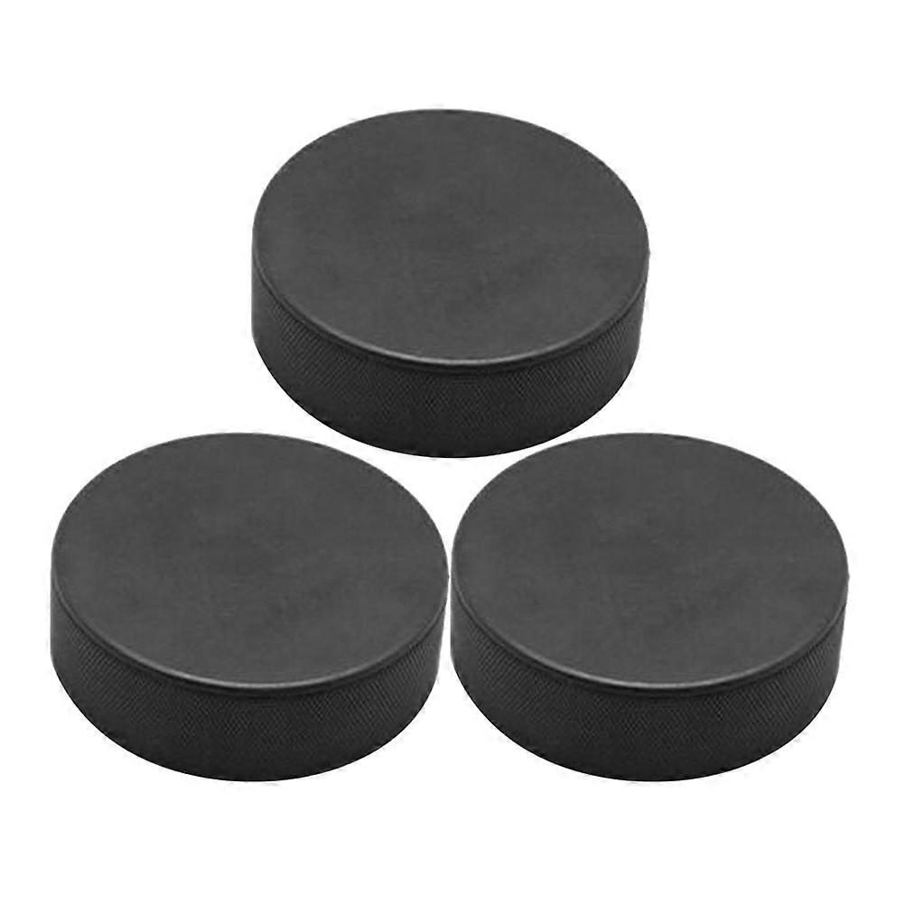 3Pcs Practical Ice Hockey Lightweight Ice Puck Ice Hockey Training Puck PU Ice Hockey Puck Prop
