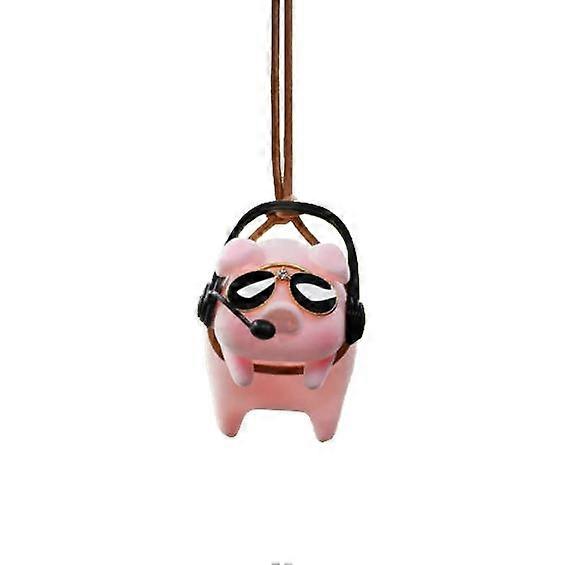 Car Rear View Mirror Pendant Lucky Piggy Hanging Ornament Auto Interior Decoration