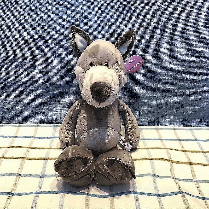 1pc Cute Wolf Woody Plush Doll Big Bad Wolf Couple Backpack Wolf Figure Toy Ragdoll Holiday Party Gift