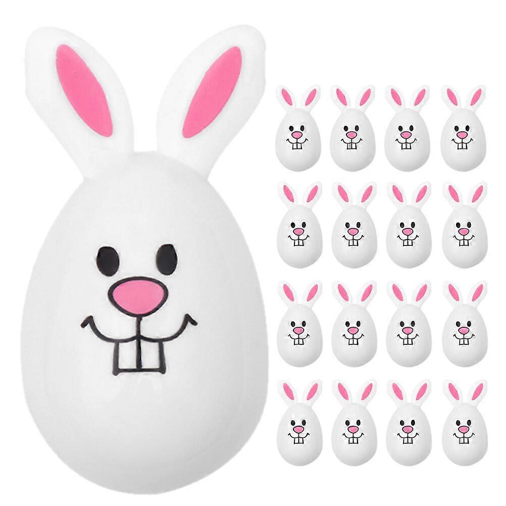 24pcs Easter Egg Ornament Openable Easter Rabbit Eggs Shape Decor Easter Party Favors