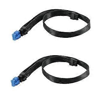 2stk Pcie 8pin til Dual 6 + 2pin strømforsyning Kabel GPU Pcie 8 pin 1 til 2 Spliter For Hx1050 Hx850 Hx7