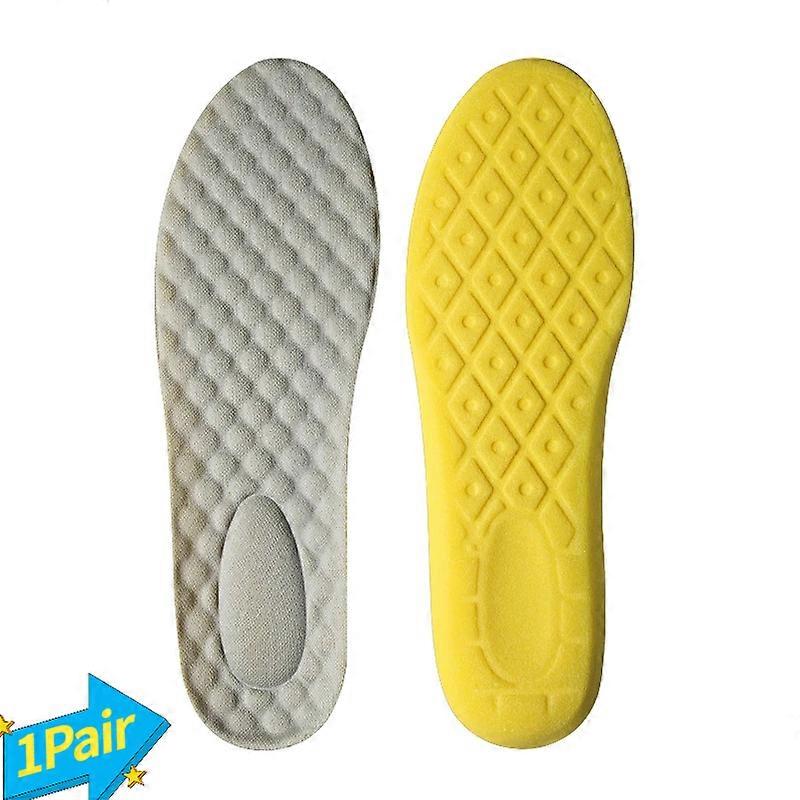 1pair High Elastic Sports Insoles Soft Shoe Pads Sneaker Orthopedic Memory Foam Insole Shoe Inserts Mesh Cushion