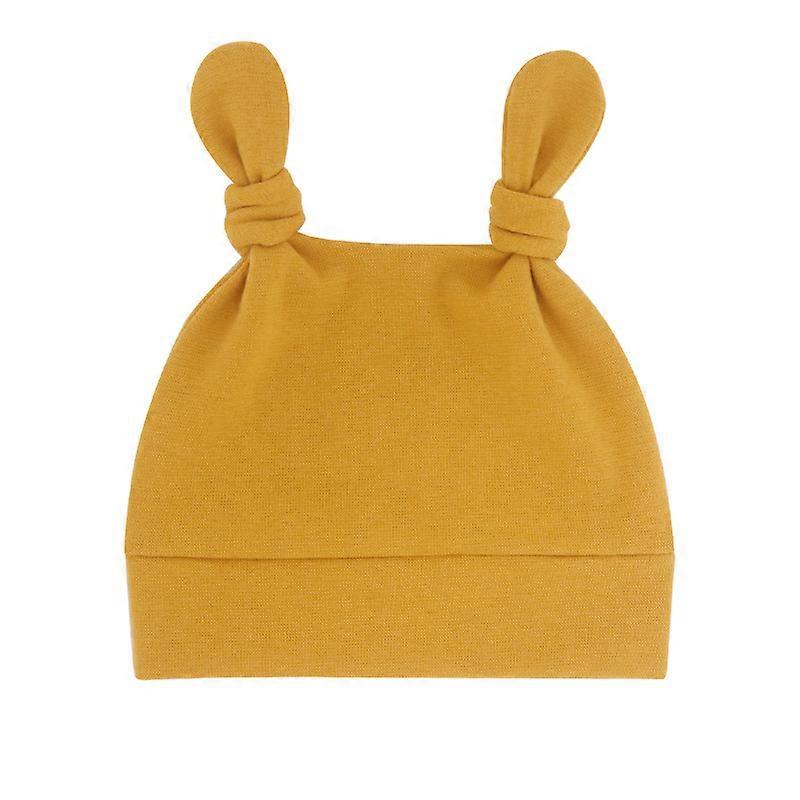 Soft Newborn Hat Autumn Baby Beanies Cotton Breathable Infant Bonnet Solid Color Toddler Cap for Girls Boys Photography Props