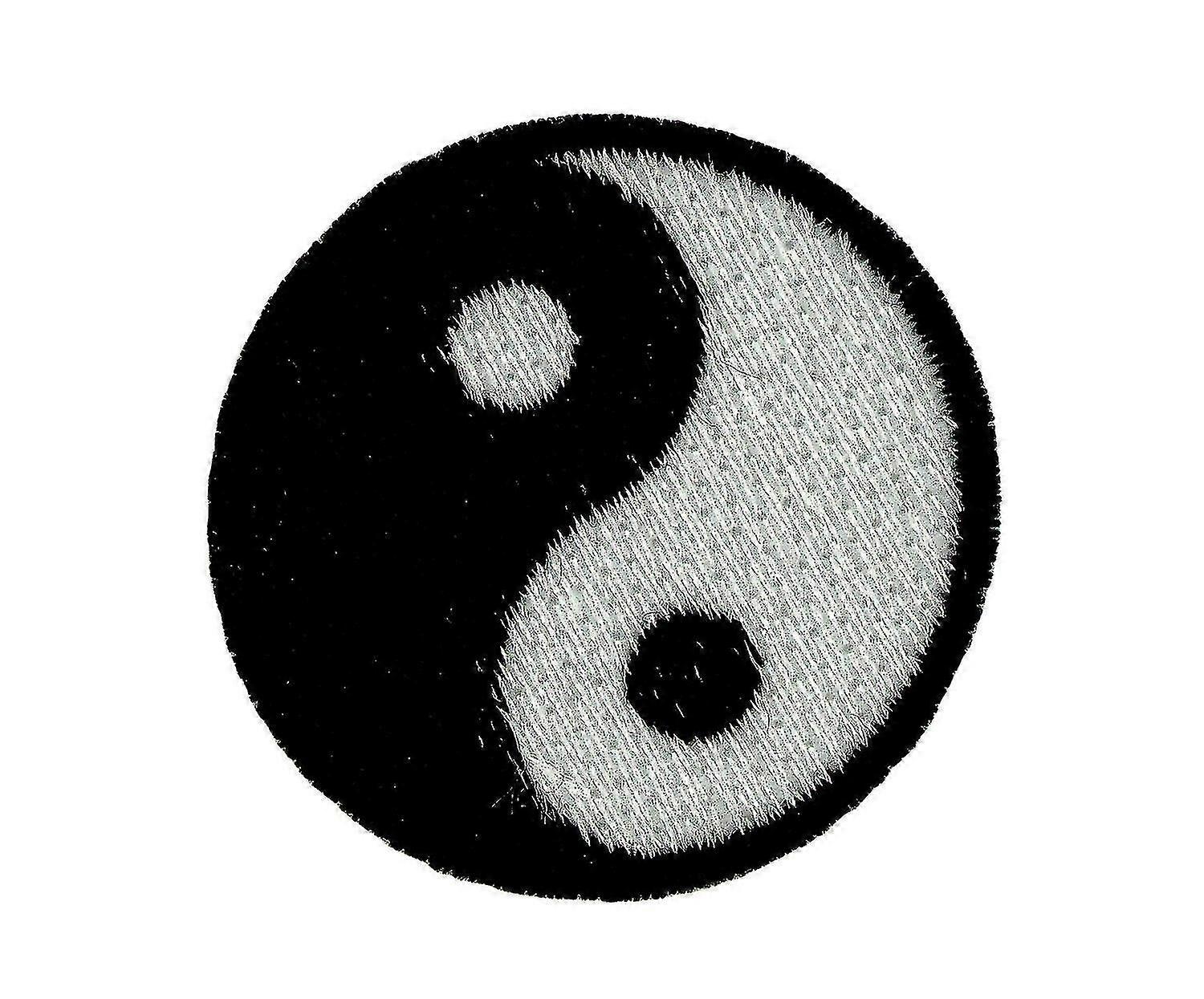 Patch Ecusson Brode Thermocollant Ying Yang Kung Fu Karate