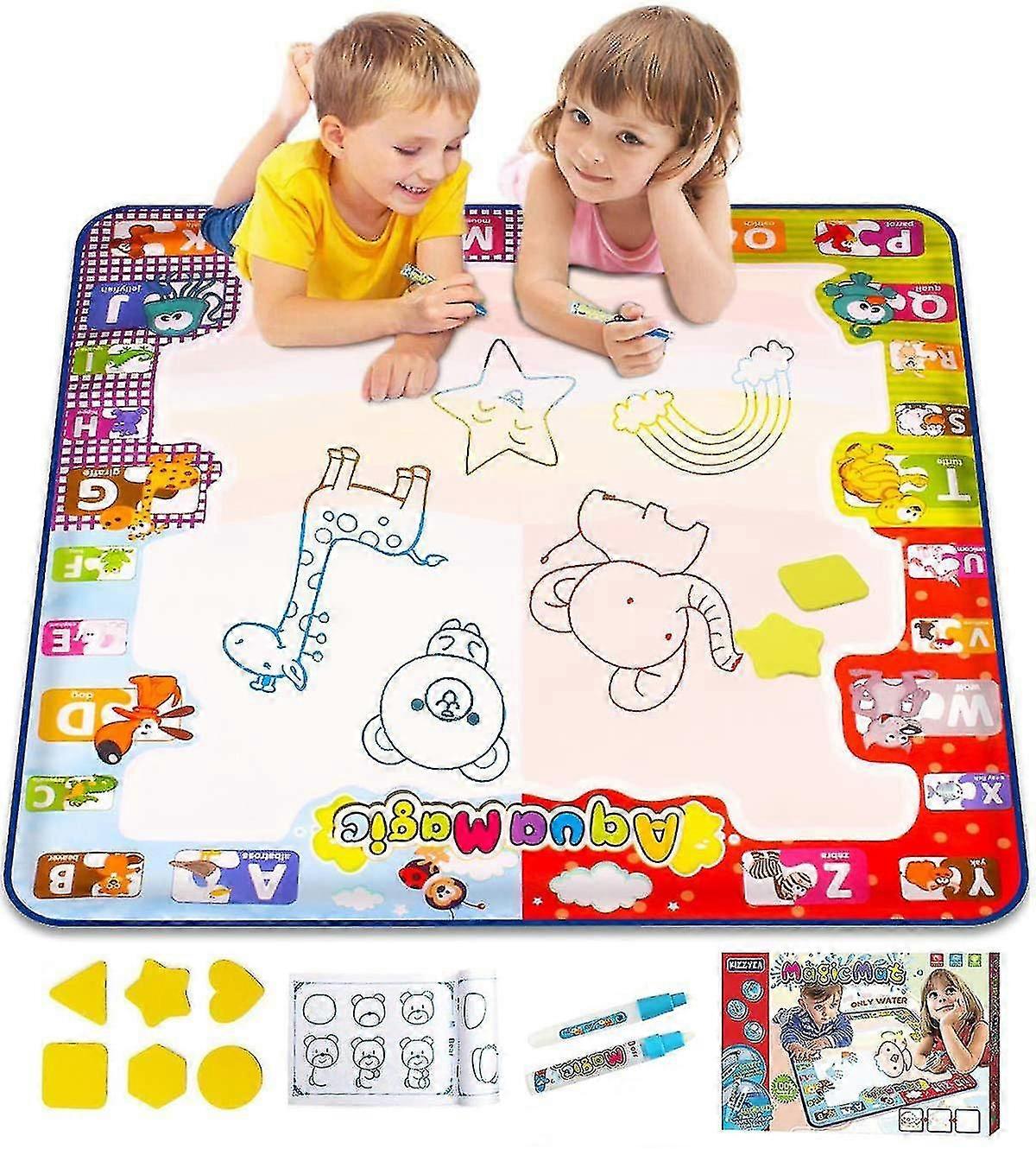 حصيرة خربش المياه ، حصيرة تلوين كبيرة للأطفال ، حصيرة رسم خالية من الفوضى