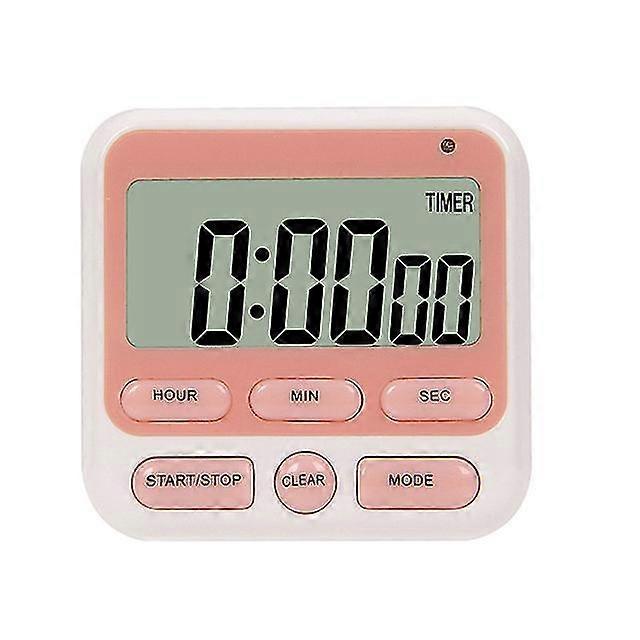 Digital Screen Kitchen Timer Large Display Square Cooking Count Up Countdown Alarm Clock Sleep Stopwatch