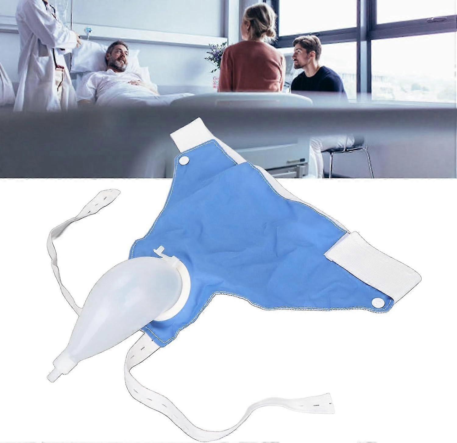Sac d’urinoir portable Dioche, empêche les fuites Sac d’urine portable avec conduit de cathéter pipi 1000ML 2000ML pour les hommes âgés Incontinence urinaire alitée Pat
